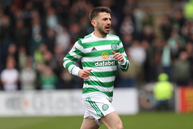 Celtic's Greg Taylor during a cinch Premiership match against Ross County.