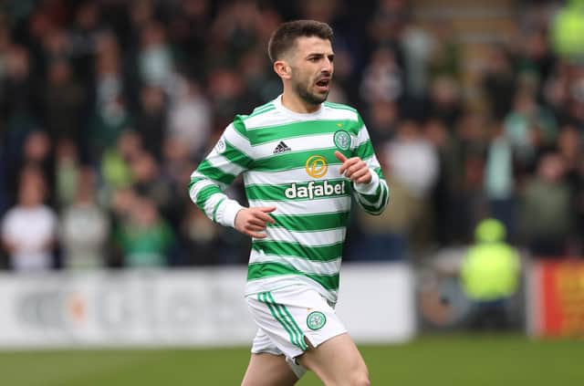 Celtic's Greg Taylor during a cinch Premiership match against Ross County.