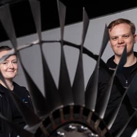 Mako Aerospace chief operations officer Pia Saelen with chief executive Kieran Duncan