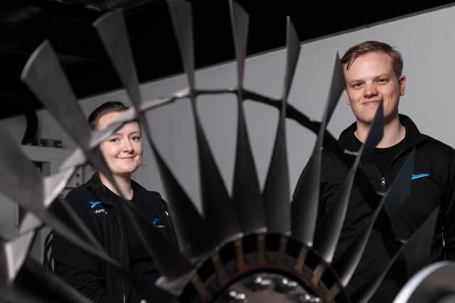 Mako Aerospace chief operations officer Pia Saelen with chief executive Kieran Duncan