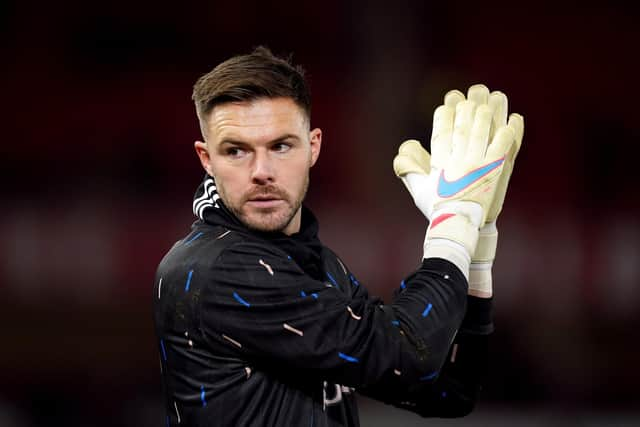 Jack Butland will join Rangers from Crystal Palace after spending a season on loan at Manchester United.