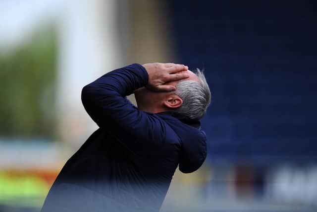 2019 saw Falkirk relegated under Ray McKinnon. Picture: Michael Gillen.