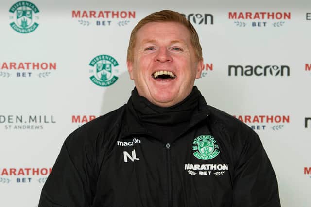 Neil Lennon has had his say on a possible title race involving Hibs. Picture: SNS