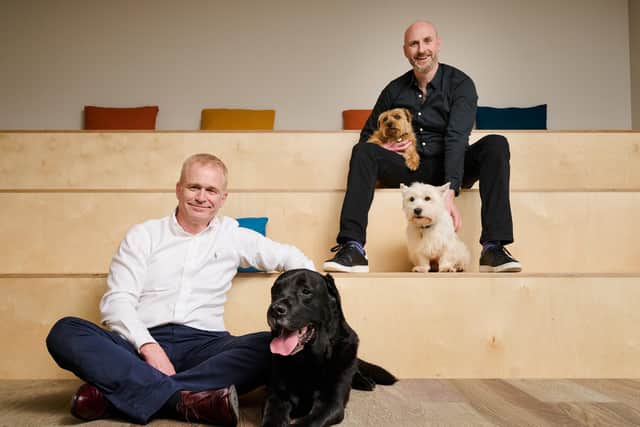 Tony Ottley and Mark Scott are the founders of Fife-based raw pet food business Bella & Duke. Picture: Malcolm Cochrane Photography