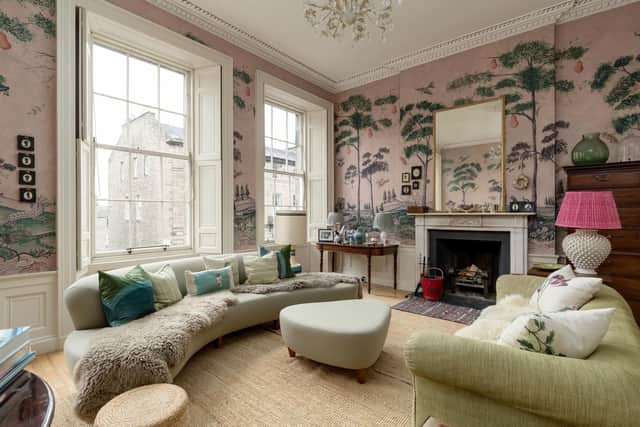 The impressive first-floor drawing room. Image: Angus Behm