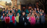 Claudia Winkleman and this year’s Traitors contestants.
