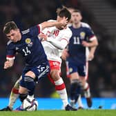 Billy Gilmour in action for Scotland during the 1-1 draw with Poland at Hampden in March. (Photo by Stu Forster/Getty Images)