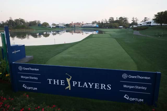 A general view of the 18th hole at The Stadium Course at TPC Sawgrass in Ponte Vedra Beach, Florida. Picture: Matt Sullivan/Getty Images.