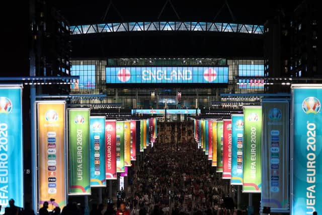 Wembley hosts Sunday's final. (Photo by Alex Pantling/Getty Images)