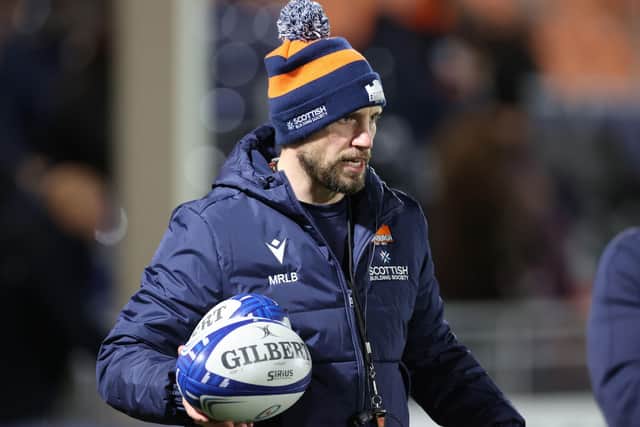 Edinburgh Rugby head coach Mike Blair ahead of the Heineken Champions Cup match at DAM Health Stadium against Saracens.