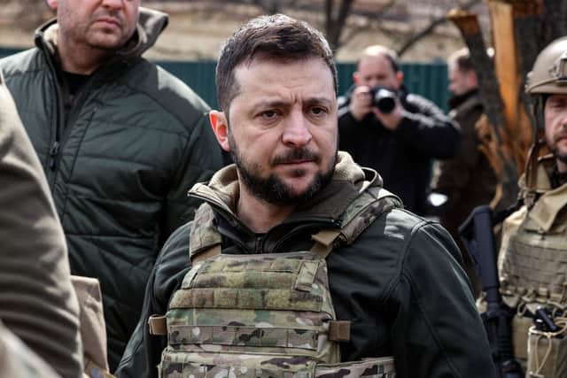 Ukrainian president Volodymyr Zelensky has been a symbol of strength in his home country and across the worth since the beginning of the war. (Credit: Getty Images)