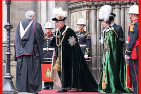 King Charles attends the Order of the Thistle Service at St Giles' in 2022 when he was the Duke of Rothesay. PIC: Jane Barlow/PA.
