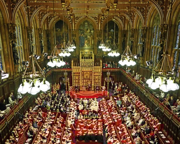The House of Lords is the second biggest legislative chamber in the world after China’s National People’s Congress (Picture: Ben Stansall/WPA pool/Getty Images)