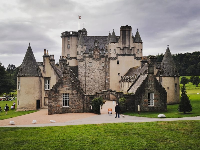 Castle Fraser can be found near Kemnay in Aberdeenshire. It was previously known as “Muchall-in-Mar” and is said to have been constructed in 1575 by the 6th Laird of Fraser, Michael Fraser.