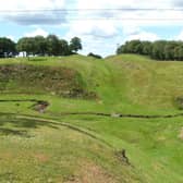 Evidence of illegal metal detecting was found at Rough Castle on the Antonine Wall. PIC: geograph.org/Lairich Rig.