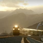 A train leaves the Tibetan capital Lhasa on its way to Beijing PIC: Peter Parks / AFP via Getty Images)