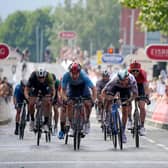 INEOS Grenadiers' Ethan Hayter wins stage five of the AJ Bell Tour of Britain from Alderley Park to Warrington. The event concludes in with two stages in Scotland this weekend.