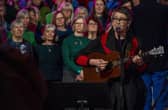 Karine Polwart at the New Year's Day event in Edinburgh. Pic: Lisa Ferguson