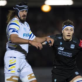 Rory Darge, right, played 67 minutes for Glasgow Warriors against Zebre on Friday.  (Photo by Ross MacDonald / SNS Group)