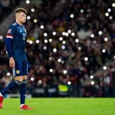 Nathan Patterson in action for Scotland during a World Cup qualifier match between Scotland and Moldova at Hampden Park, on September 04, 2021, in Glasgow, Scotland (Photo by Ross Parker / SNS Group)