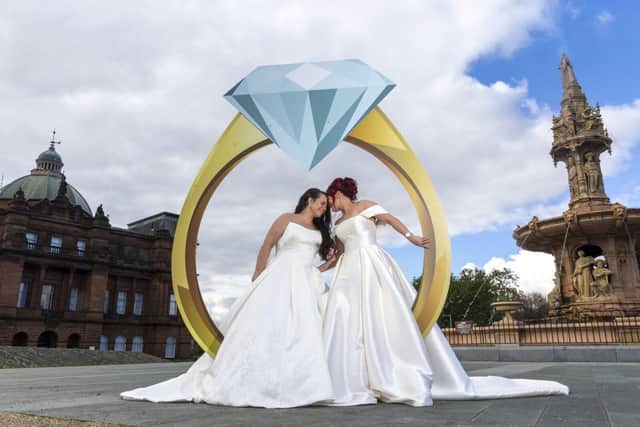 Scottish brides Geo and Joanne celebrate their love ahead of The Scottish Wedding Show.