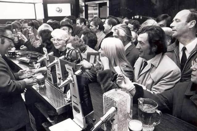 The Grill bar in Aberdeen was targeted for its men-only policy by a group of female conference delegates in 1973.