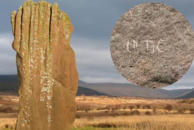 Graffiti carved on ancient standing stones on the island of Arran is a heritage crime, Historic Environment Scotland has said.