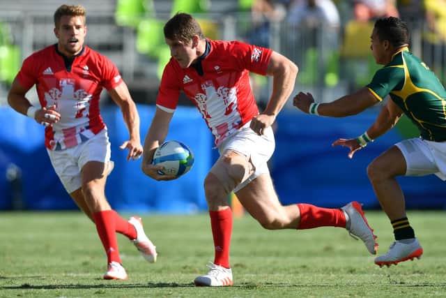Scotland centre Mark Bennett was part of the GB squad which won the silver medal in the men's rugby sevens at the 2016 Olympic Games in Rio. Picture: Pascal Guyot/AFP via Getty Images