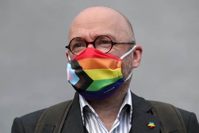 Scottish Green Party co-leader Patrick Harvie hit back at those posting the 'HarvieHatesWomen' hashtag