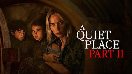 This popular horror sequel stars Emily Blunt as she continues to lead her family through a world ravaged by deadly creatures who are drawn to sound.