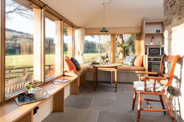Kitchen area in The Dovecot Pic: Tracey Bloxham