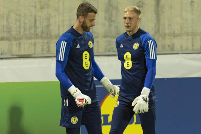 Robby McCrorie (right) trains with Angun Gunn during Scotland's trip to Cyprus in September. (Photo by Craig Foy / SNS Group)