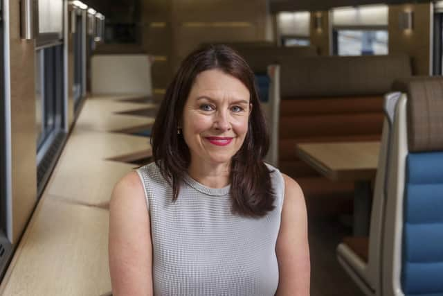 Caledonian Sleeper managing director Kathryn Darbandi in one of the trains' Club Cars. (Photo by Caledonian Sleeper)