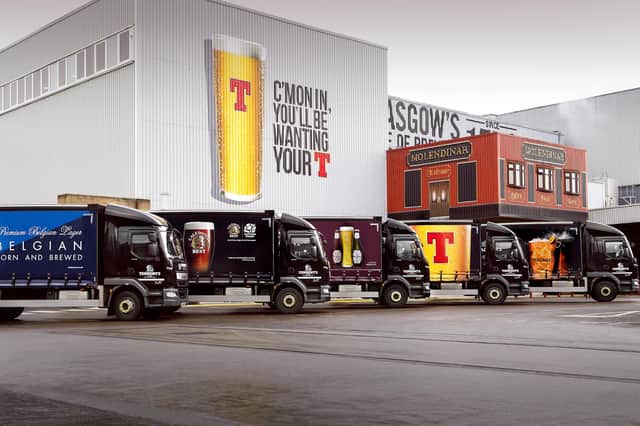 C&C Group said its main production sites in Glasgow, above, and Clonmel, Ireland, remained operational. Picture: Andy Buchanan