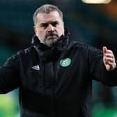 Celtic manager Ange Postecoglou at full time after the 1-0 win over Dundee United.  (Photo by Alan Harvey / SNS Group)