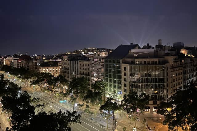 View from La Pedrera at night