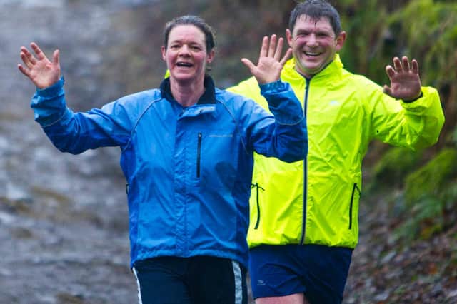 Katie and Donald Francis finished the six-mile route near Selkirk in 1:21
