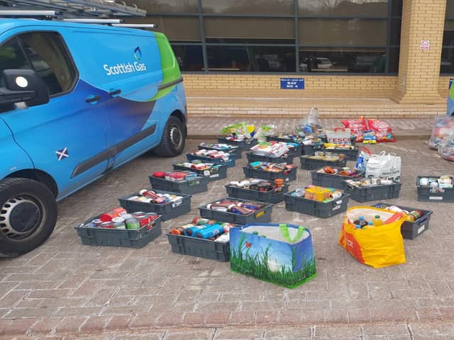 More than 1,000 Scottish Gas employees have volunteered to help deliver the parcels.