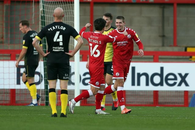 Watters has been on fire this season, and kept up his impressive run of form with a brilliant hat-trick against Barrow on Saturday. The Crawley Town striker now has 12 in 12 in League Two this season, having never scored a senior goal before the start of the campaign. (Photo by Chris Booth/MI News/NurPhoto via Getty Images)