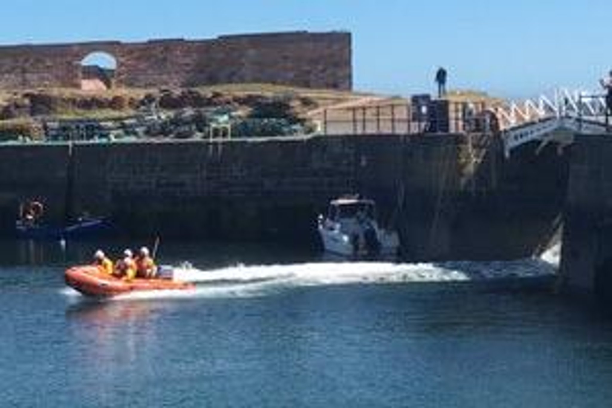 A 64-year-old fisherman has died after falling into the sea near Dunbar