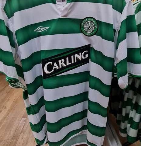 The Celtic kit that saw the team make a European final is available in the store. 03-04 season.