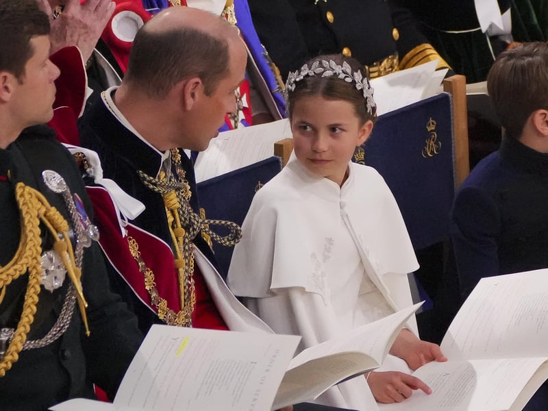 Charlotte is a British princess who was formerly titled "Her Royal Highness Princess Charlotte of Cambridge" before her father became the Prince of Wales in 2022.