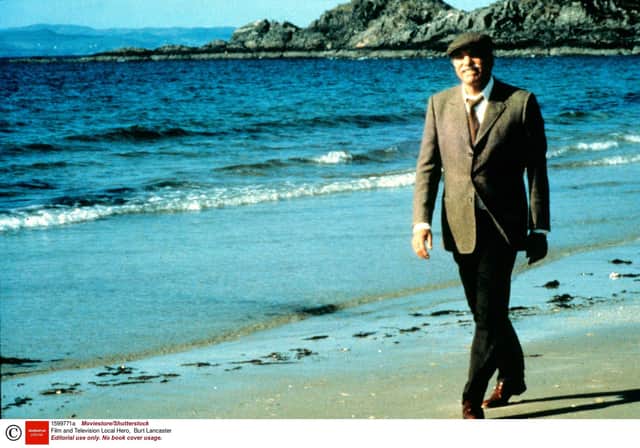 Burt Lancaster as  oil baron Felix Happer in Local Hero. The film brought together Holywood talent with emerging Scottish actors and household names under the guidance of director Bill Forsyth. PIC: Moviestore/Shutterstock (1599771a)