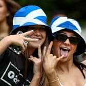 Festival goers arrive at TRNSMT Festival 2024 at Glasgow Green