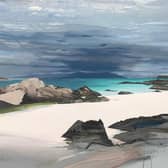 Rainclouds over Mull and Sunshine on Iona, by Chris Bushe PIC: RSW