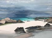Rainclouds over Mull and Sunshine on Iona, by Chris Bushe PIC: RSW