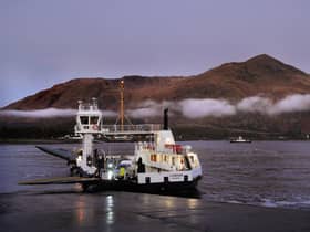 The Corran ferry preparing to dock at Nether Lochaber. Picture: Neil Hanna