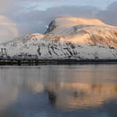 Ben Nevis, the highest mountain in the British Isles, blanketed in snow  (Picture: Ian Rutherford)
