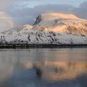 Ben Nevis, the highest mountain in the British Isles, blanketed in snow  (Picture: Ian Rutherford)