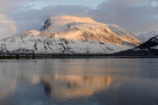 Ben Nevis, the highest mountain in the British Isles, blanketed in snow (Picture: Ian Rutherford)
